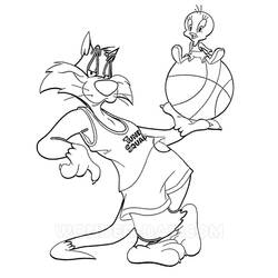Dibujo para colorear: Space Jam (Películas de Animación) #198204 - Dibujos para Colorear e Imprimir Gratis