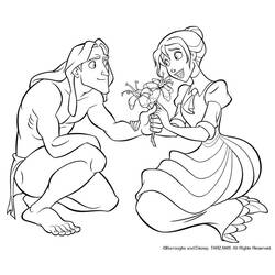 Dibujo para colorear: Tarzan (Películas de animación) #131081 - Dibujos para Colorear e Imprimir Gratis