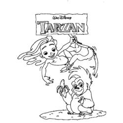 Dibujo para colorear: Tarzan (Películas de animación) #131082 - Dibujos para Colorear e Imprimir Gratis