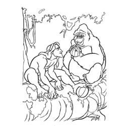 Dibujo para colorear: Tarzan (Películas de animación) #131083 - Dibujos para Colorear e Imprimir Gratis