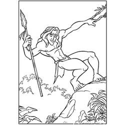 Dibujo para colorear: Tarzan (Películas de animación) #131088 - Dibujos para Colorear e Imprimir Gratis