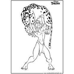 Dibujo para colorear: Tarzan (Películas de animación) #131102 - Dibujos para Colorear e Imprimir Gratis