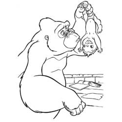 Dibujo para colorear: Tarzan (Películas de animación) #131121 - Dibujos para Colorear e Imprimir Gratis