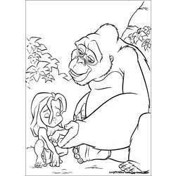 Dibujo para colorear: Tarzan (Películas de animación) #131148 - Dibujos para Colorear e Imprimir Gratis