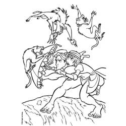 Dibujo para colorear: Tarzan (Películas de animación) #131156 - Dibujos para Colorear e Imprimir Gratis