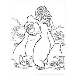 Dibujo para colorear: Tarzan (Películas de animación) #131166 - Dibujos para Colorear e Imprimir Gratis