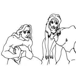 Dibujo para colorear: Tarzan (Películas de animación) #131175 - Dibujos para Colorear e Imprimir Gratis