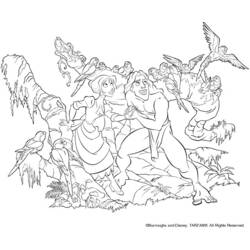 Dibujo para colorear: Tarzan (Películas de animación) #131179 - Dibujos para Colorear e Imprimir Gratis