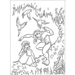 Dibujo para colorear: Tarzan (Películas de animación) #131181 - Dibujos para Colorear e Imprimir Gratis