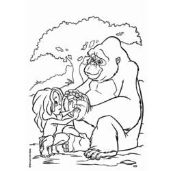 Dibujo para colorear: Tarzan (Películas de animación) #131185 - Dibujos para Colorear e Imprimir Gratis