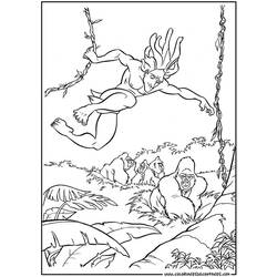 Dibujo para colorear: Tarzan (Películas de animación) #131212 - Dibujos para Colorear e Imprimir Gratis
