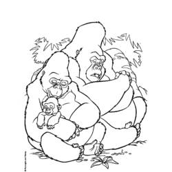 Dibujo para colorear: Tarzan (Películas de animación) #131222 - Dibujos para Colorear e Imprimir Gratis