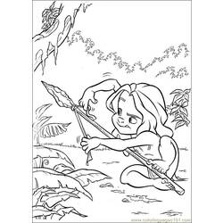 Dibujo para colorear: Tarzan (Películas de animación) #131227 - Dibujos para Colorear e Imprimir Gratis