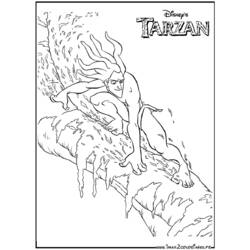 Dibujo para colorear: Tarzan (Películas de animación) #131238 - Dibujos para Colorear e Imprimir Gratis