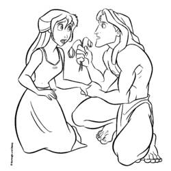Dibujo para colorear: Tarzan (Películas de animación) #131240 - Dibujos para Colorear e Imprimir Gratis
