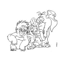 Dibujo para colorear: Tarzan (Películas de animación) #131243 - Dibujos para Colorear e Imprimir Gratis