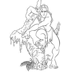 Dibujo para colorear: Tarzan (Películas de animación) #131255 - Dibujos para Colorear e Imprimir Gratis