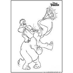 Dibujo para colorear: Tarzan (Películas de animación) #131260 - Dibujos para Colorear e Imprimir Gratis