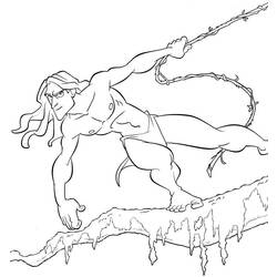 Dibujo para colorear: Tarzan (Películas de animación) #131262 - Dibujos para Colorear e Imprimir Gratis