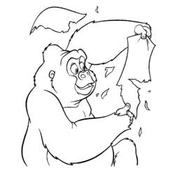 Dibujo para colorear: Tarzan (Películas de animación) #131281 - Dibujos para Colorear e Imprimir Gratis