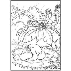 Dibujo para colorear: Tarzan (Películas de animación) #131297 - Dibujos para Colorear e Imprimir Gratis