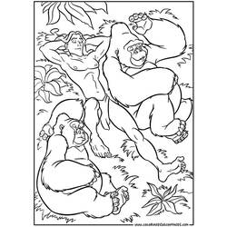 Dibujo para colorear: Tarzan (Películas de animación) #131300 - Dibujos para Colorear e Imprimir Gratis