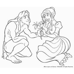 Dibujo para colorear: Tarzan (Películas de animación) #131303 - Dibujos para Colorear e Imprimir Gratis