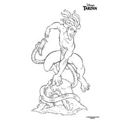 Dibujo para colorear: Tarzan (Películas de animación) #131308 - Dibujos para Colorear e Imprimir Gratis