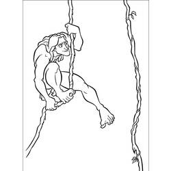 Dibujo para colorear: Tarzan (Películas de animación) #131314 - Dibujos para Colorear e Imprimir Gratis