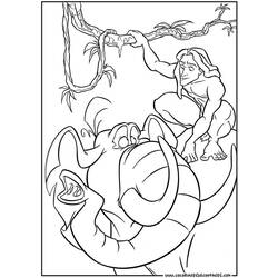 Dibujo para colorear: Tarzan (Películas de animación) #131316 - Dibujos para Colorear e Imprimir Gratis