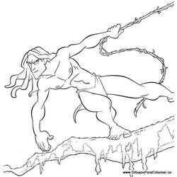Dibujo para colorear: Tarzan (Películas de animación) #131321 - Dibujos para Colorear e Imprimir Gratis
