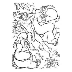 Dibujo para colorear: Tarzan (Películas de animación) #131325 - Dibujos para Colorear e Imprimir Gratis
