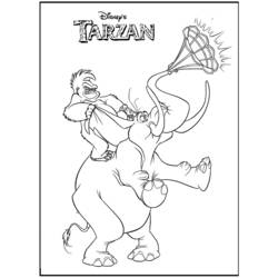 Dibujo para colorear: Tarzan (Películas de animación) #131328 - Dibujos para Colorear e Imprimir Gratis