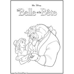 Dibujo para colorear: The Beauty and the Beast (Películas de animación) #130903 - Dibujos para Colorear e Imprimir Gratis