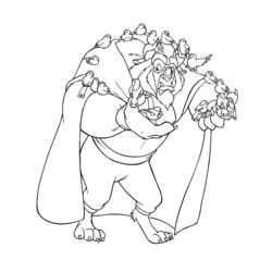 Dibujo para colorear: The Beauty and the Beast (Películas de animación) #130916 - Dibujos para Colorear e Imprimir Gratis