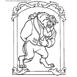 Dibujo para colorear: The Beauty and the Beast (Películas de animación) #130917 - Dibujos para Colorear e Imprimir Gratis