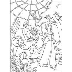 Dibujo para colorear: The Beauty and the Beast (Películas de animación) #130937 - Dibujos para Colorear e Imprimir Gratis