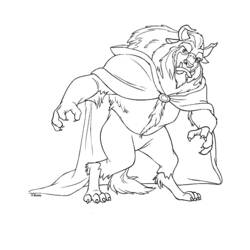 Dibujo para colorear: The Beauty and the Beast (Películas de animación) #130988 - Dibujos para Colorear e Imprimir Gratis