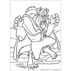 Dibujo para colorear: The Beauty and the Beast (Películas de animación) #130999 - Dibujos para Colorear e Imprimir Gratis