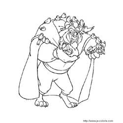 Dibujo para colorear: The Beauty and the Beast (Películas de animación) #131000 - Dibujos para Colorear e Imprimir Gratis