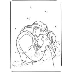 Dibujo para colorear: The Beauty and the Beast (Películas de animación) #131005 - Dibujos para Colorear e Imprimir Gratis