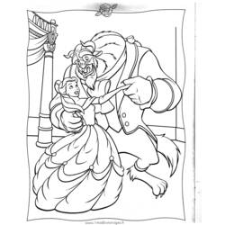 Dibujo para colorear: The Beauty and the Beast (Películas de animación) #131026 - Dibujos para Colorear e Imprimir Gratis