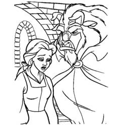Dibujo para colorear: The Beauty and the Beast (Películas de animación) #131038 - Dibujos para Colorear e Imprimir Gratis