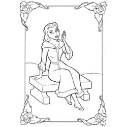 Dibujo para colorear: The Beauty and the Beast (Películas de animación) #131043 - Dibujos para Colorear e Imprimir Gratis