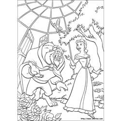 Dibujo para colorear: The Beauty and the Beast (Películas de animación) #131047 - Dibujos para Colorear e Imprimir Gratis