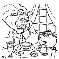 Dibujo para colorear: The Beauty and the Beast (Películas de animación) #131075 - Dibujos para Colorear e Imprimir Gratis