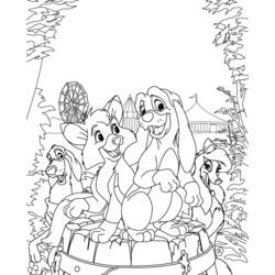Dibujo para colorear: The Fox y the Hound (Películas de Animación) #132915 - Dibujos para Colorear e Imprimir Gratis