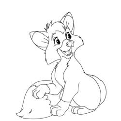 Dibujo para colorear: The Fox y the Hound (Películas de Animación) #132916 - Dibujos para Colorear e Imprimir Gratis