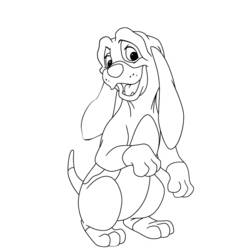 Dibujo para colorear: The Fox y the Hound (Películas de Animación) #132917 - Dibujos para Colorear e Imprimir Gratis