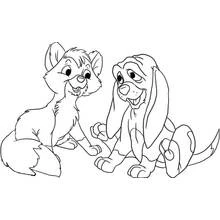Dibujo para colorear: The Fox y the Hound (Películas de Animación) #132919 - Dibujos para Colorear e Imprimir Gratis